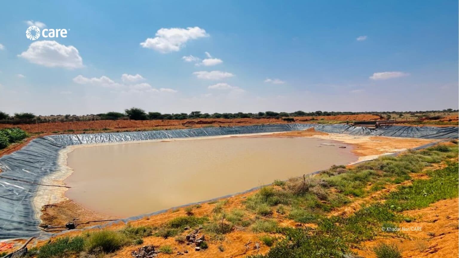 Un lac qui récupère les eaux de pluie en Somalie