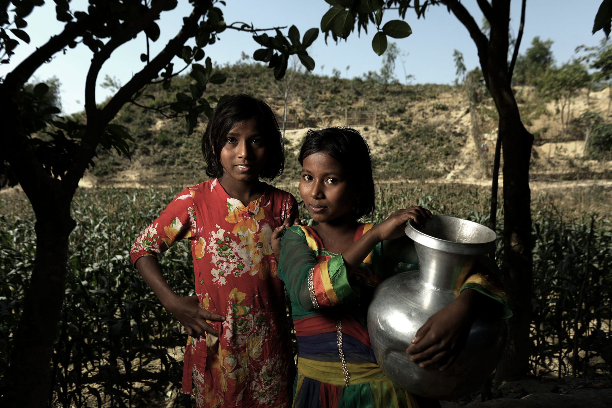 Deux filles au Bangladesh