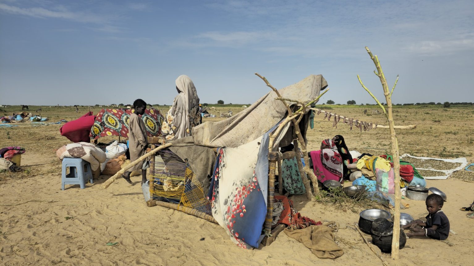 Un camp des réfugiées au Soudan