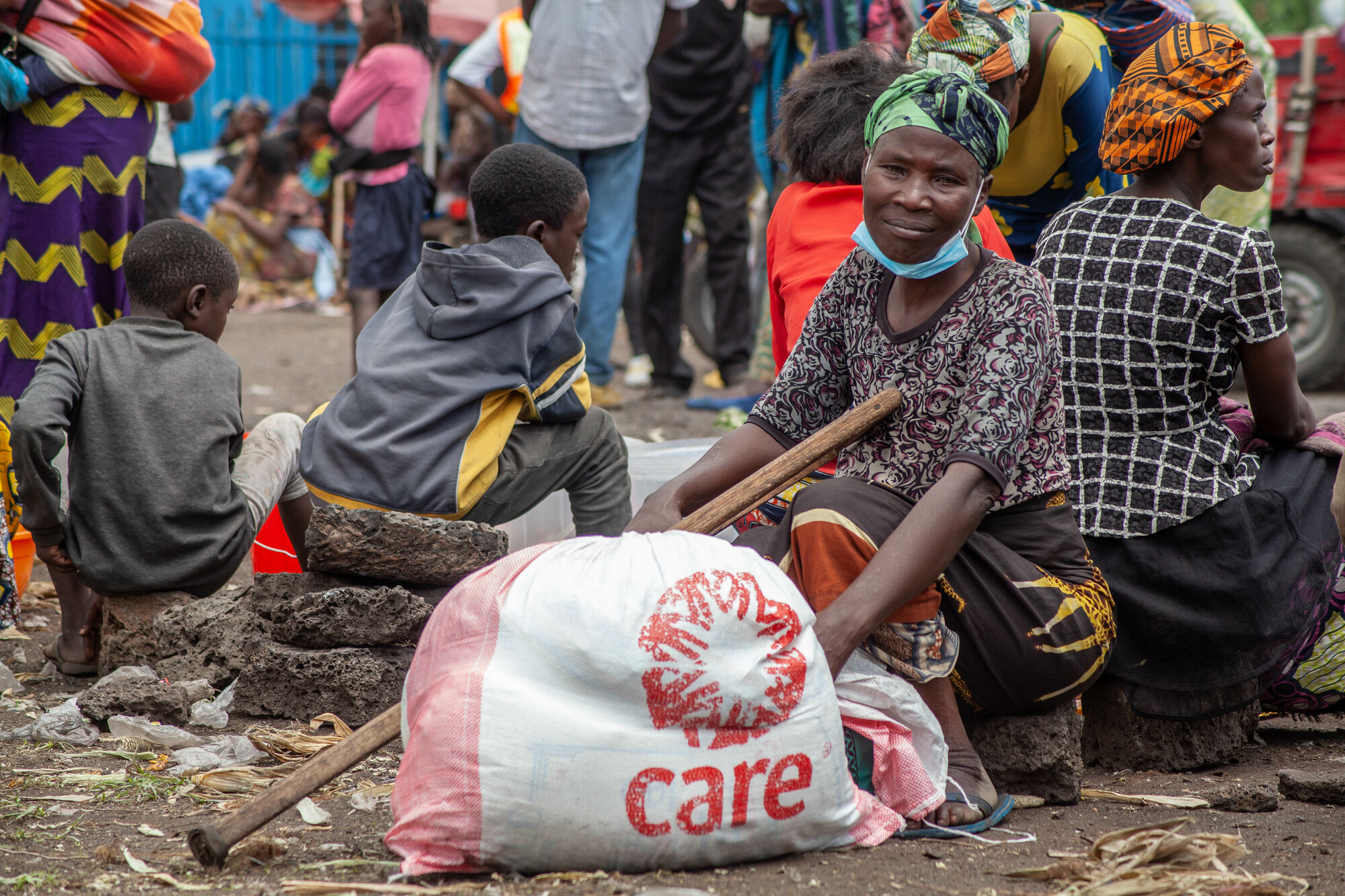 L'ONG CARE apporte une aide humanitaire aux populations en insécurité alimentaire.
