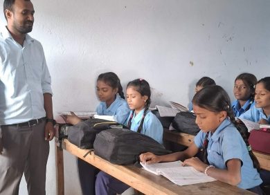 Une école de filles au Népal