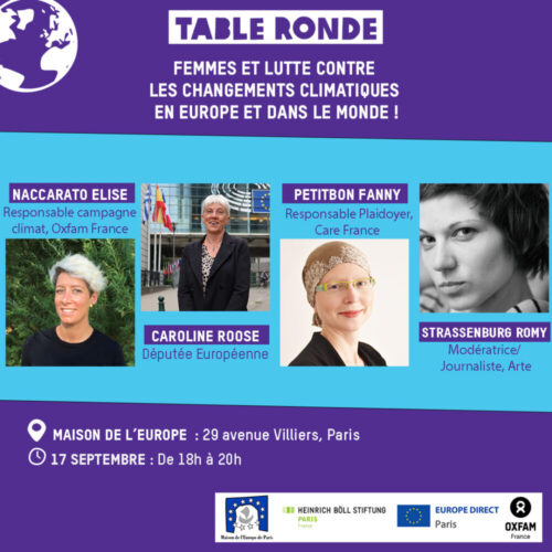 table-ronde-climat Changement climatique et droits des femmes