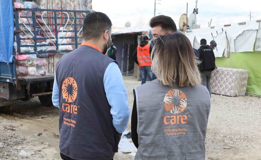 Une équipe CARE au Liban effectue des distributions de radiateurs, matelas et couvertures aux réfugiés syriens
