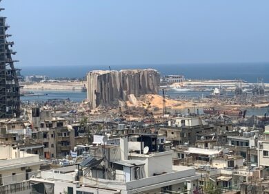 Le 4 aout 2020 une double explosion à détruit le port de Beyrouth