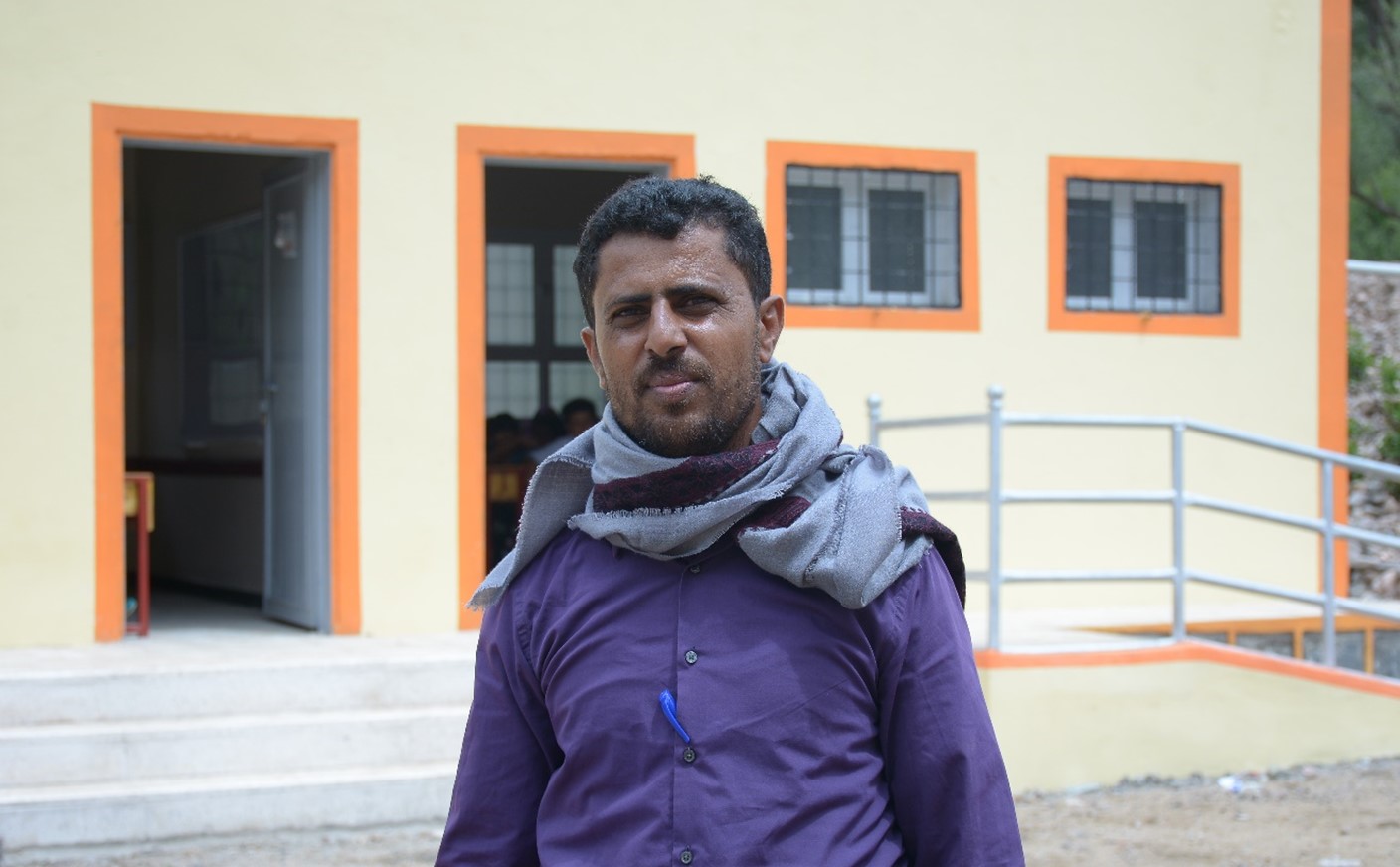 Le directeur d'école Waddah, au Yémen