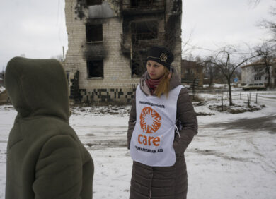 L'ONG CARE apporte une aide humanitaire d'urgence en Ukraine.