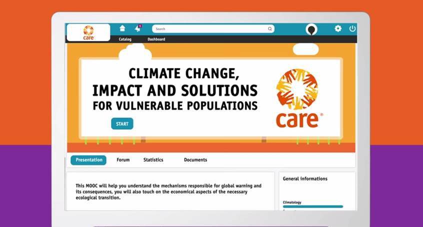 CARE decided to make a MOOC on climate change, its impacts and the solutions for the most vulnerable people.