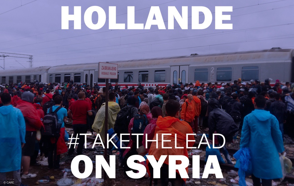 Face à la situation en Syrie et à la crise des réfugiés, CARE écrit une lettre ouverte à François Hollande