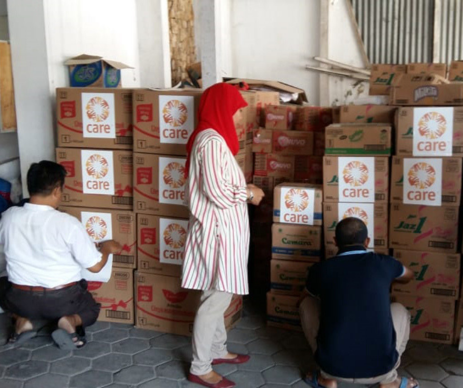 L'association CARE apporte une aide d'urgence en Indonésie