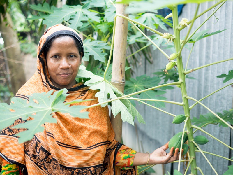 Au Bangladesh, CARE accompagne les agricultrices pour les aider à s'adapter au changement climatique.