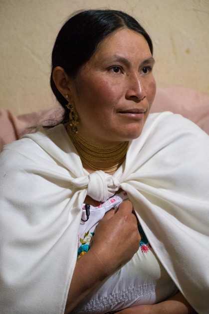 Alicia, une femme soutenue par l'association CARE en Équateur.