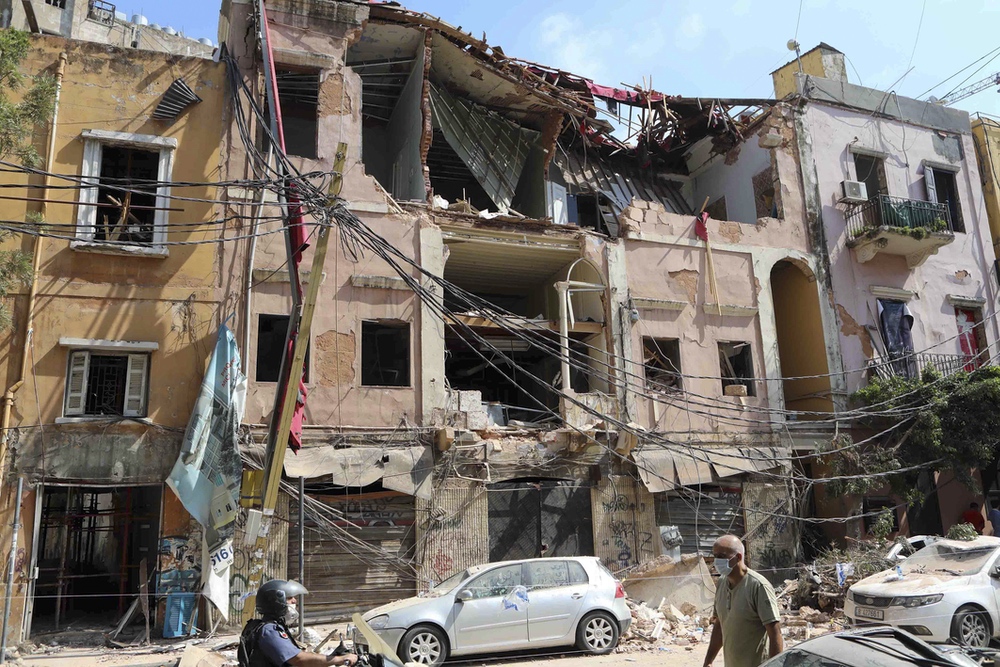 A Beyrouth au Liban, l'association CARE aide les populations victimes de l'explosion