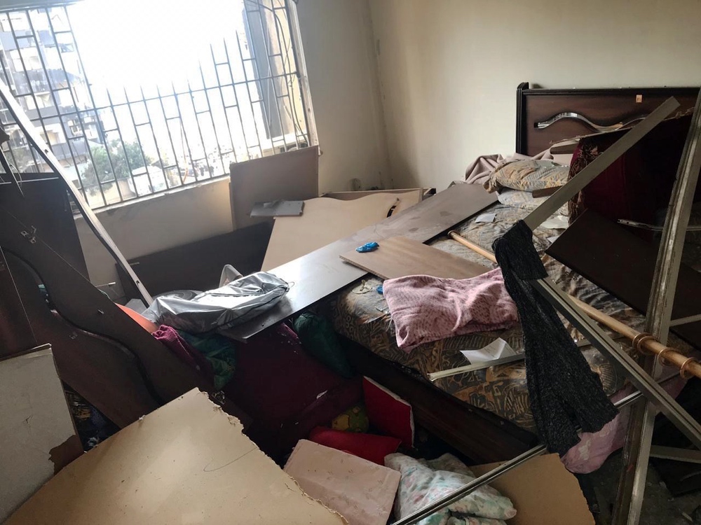 Liban explosion destruction appartement aide CARE
