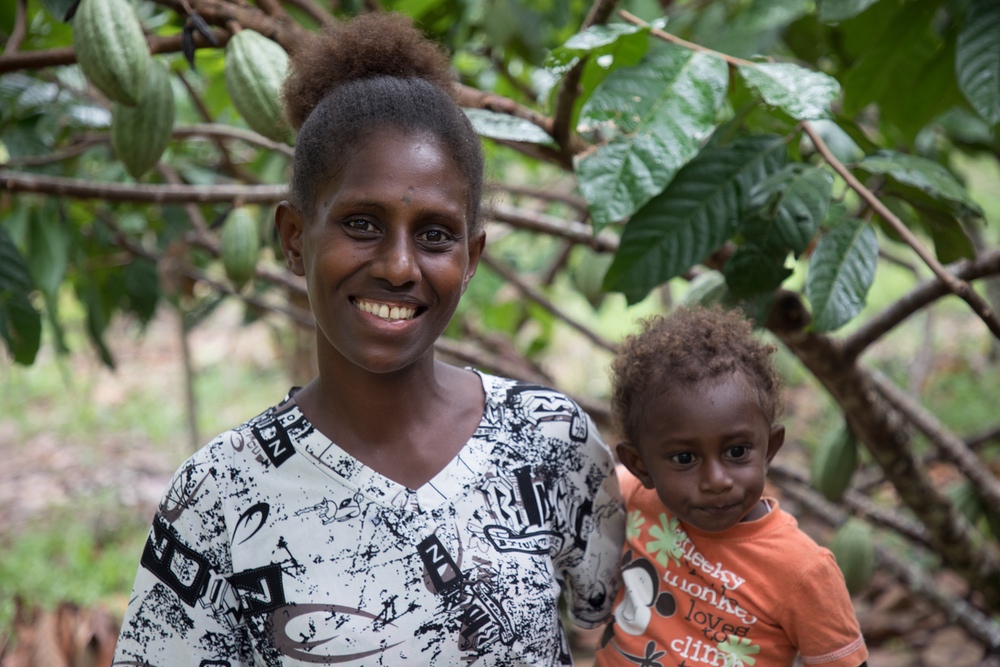 Agricultrice en Papouasie-Nouvelle-Guinée soutenue par CARE
