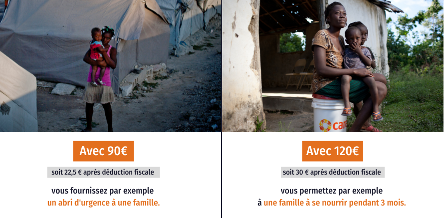 équivalences de don pour aider la population en haïti suite au séisme